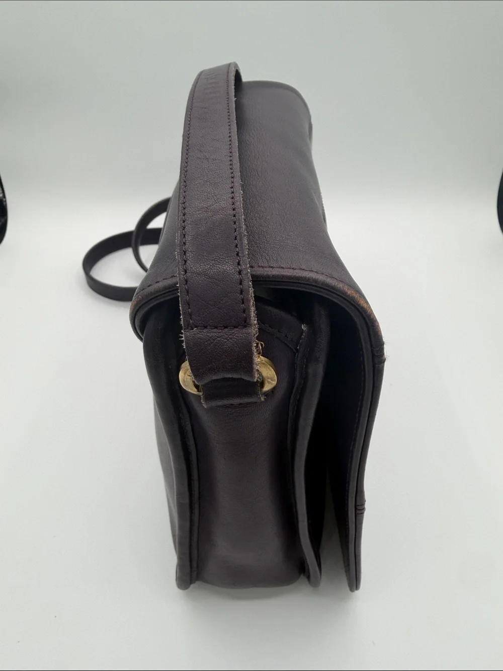 Coach Vintage Tribeca Leather Crossbody Bag Ink Purple